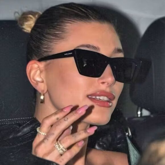 NWT Saint Laurent Grey Cat Eye Ladies Sunglasses - Picture 1 of 3